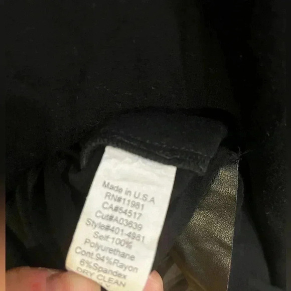 [S]Bailey 44 Anthropologie Faux Leather  mini Tank Dress Bodycon - Picture 6 of 6